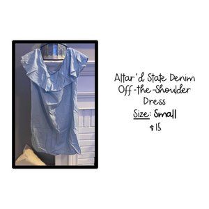 Denim Off-the-Shoulder Dress